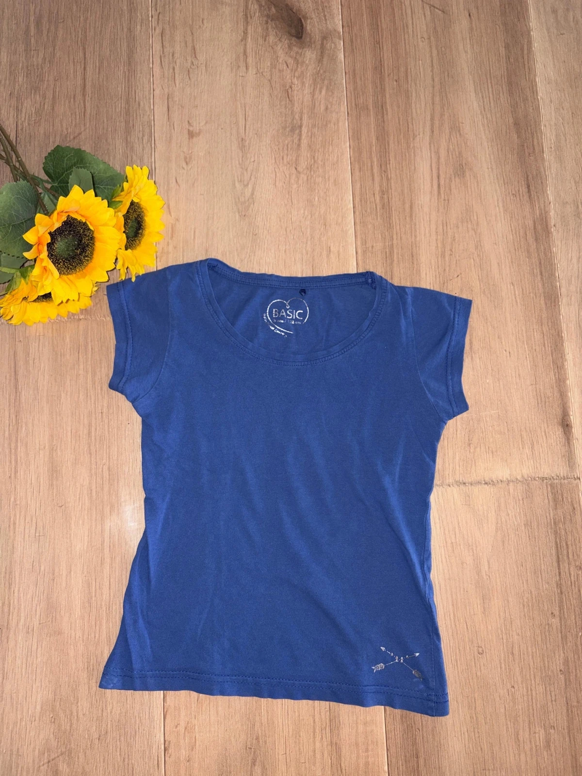 T-shirt à manches courtes bleu FPC taille 8 ans